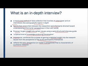 What is an in-depth interview in Urdu with Examples