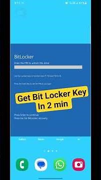 How to find your BitLocker recovery Key | BhookaBot #bitlocker #laptop #laptoprepair #tecnologia