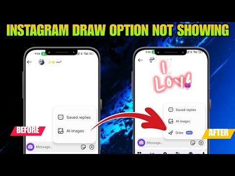 Fix Instagram Chat Draw Doodle Option Not Showing | Instagram Draw Option Not Showing in Instagram