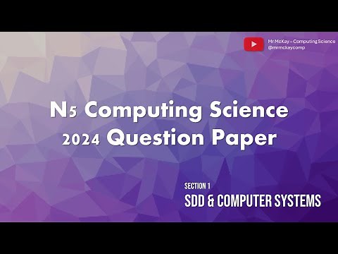 N5 Computing 2024 Q1-4 Binary, Data Types, Testing