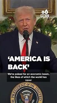 Trump says 'America is back' during presidential address to nation