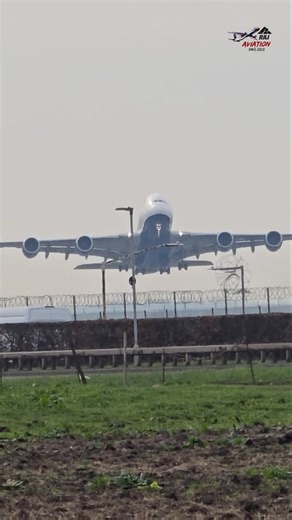 Power that can be felt through screen!😳 British Airbus A380 🇬🇧✈️👑. #britishairways #airbusa380