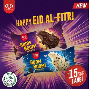 2.2K reactions · 116 shares | BOOM, tapos! Happy Eid al-Fitr!  Celebrate na with Selecta Boom Boom, #AngBagongCrunchNgBayan. P15 SRP lang! | Selecta Philippines | Facebook
