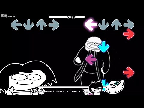 FNF': VS Sasn (UnderPants) - FULL Gameplay