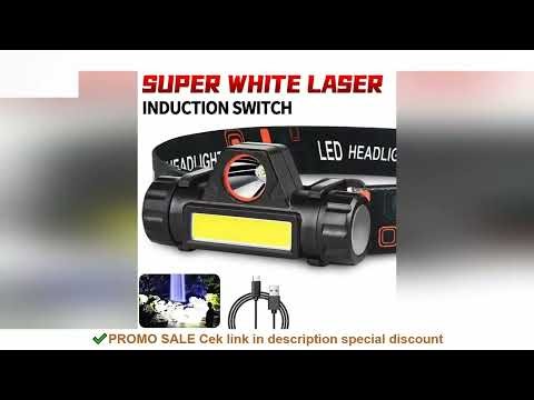 Outdoor Headlights with Long Battery Life and Strong Light LED Night Fishing Charging Head Mounted M