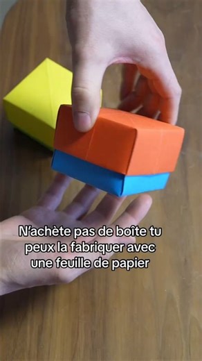 Faire une boîte avec une feuille de papier