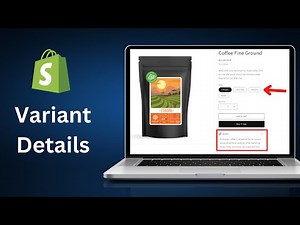 How to Add Different Descriptions Per Variant - Shopify Tutorial