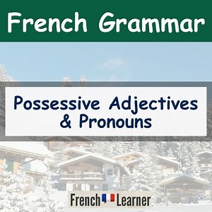 Possessive Adjectives & Pronouns | FrenchLearner Grammar