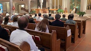 Bishop John Noonan addressed the Catholic Medical Association in his homily during the celebration of the White Mass, for medical professionals, at Mary Queen of the Universe, Orlando. His message: “With God everything is possible.” | Diocese of Orlando