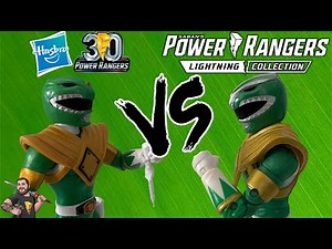 Power Rangers 30th VHS & Power Rangers Lightning Collection Green Ranger Comparison #powerrangers