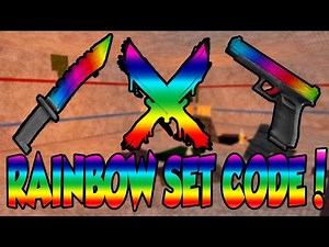 NEW Rainbow Set Code In Murder Mystery X!