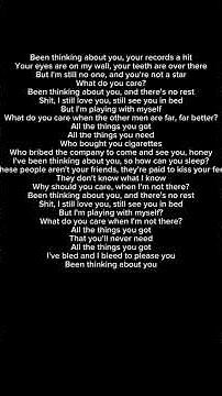 Radiohead - Thinking About You (Lyrics)