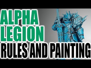 How To Paint An Alpha Legion Chaos Lord(and how to use them in game)