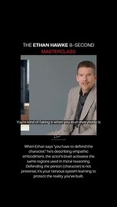 Many actors begin with doubt. Ethan Hawke: it’s not failure, it’s insecurity. Neuroscience shows that when we step outside our comfort zone, the brain releases cortisol and norepinephrine, the same chemicals that surge during threat. Your system doesn’t know the difference between “I’m in danger” and “I’m growing.” The tension you feel when you start isn’t proof you don’t belong, it’s proof your brain is building new neural pathways for mastery. Psychologists call this Cognitive Dissonance: the 