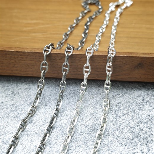 S925 Sterling Silver Anchor Chain Necklace - Etsy