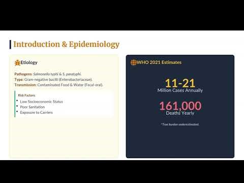 Enteric Fever Part 1– The Physician's Guide to Diagnosis & MDR Management