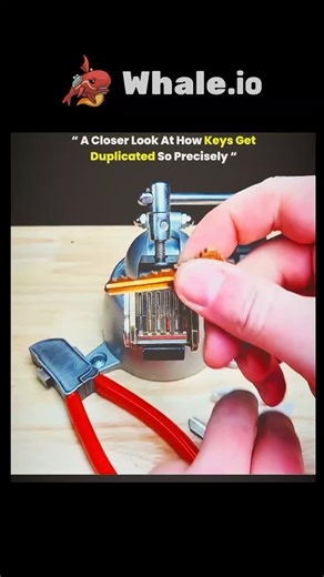 knowverse🧠 on Instagram: "This handheld key copier works by mechanically reading the key’s profile and transferring its depth pattern directly onto a blank. Instead of relying on lock pins, it measures spacing and cuts with controlled pressure, ensuring consistent duplication accuracy. Via : lockpicknic /tt All rights belong to the respective owner. For credit or takedown, kindly DM. . . . . ."