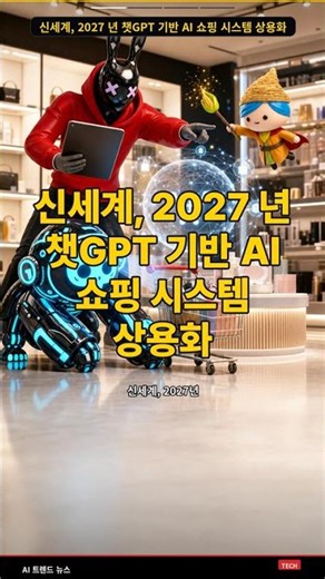 Shinsegae to Commercialize ChatGPT-based AI Shopping System by 2027 #Shorts