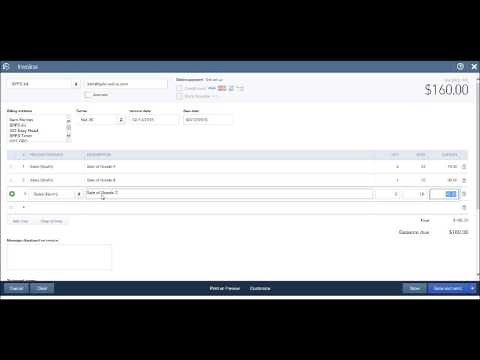 Free QuickBooks Training - Part 6 Creating Customer Invoices