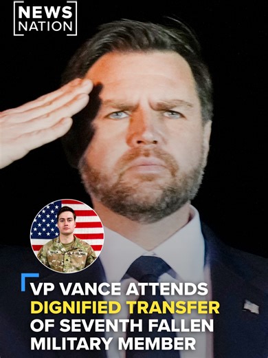 Vice President JD Vance participates in the dignified transfer of fallen U.S. serviceman Sgt. Benjamin Pennington.