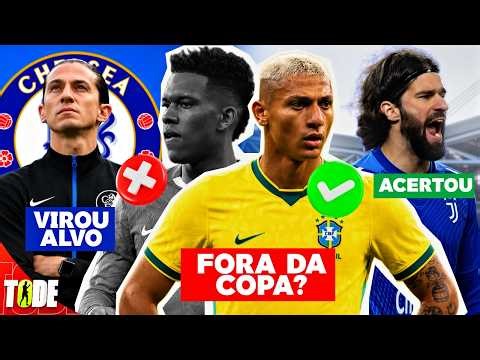 Estevão out of the World Cup? | Chelsea wants Filipe Luis | Alisson agrees to terms with Juventus