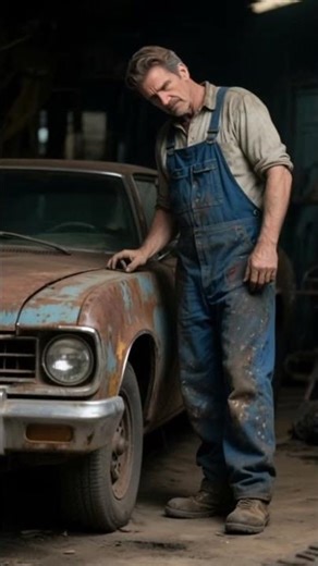 “Car Repair Begins! Watch as the mechanics start taking apart the old car for repairs. #CarRepair😱