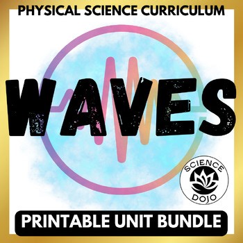 Light and Sound Waves Unit Bundle - Properties of Waves Science Notebook