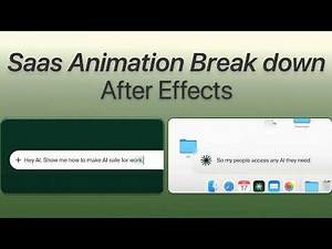 SaaS Explainer Video After Effects Tutoria | Moton graphics after effect