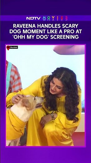 At Ohh My Dog Screening, Raveena Tandon Handles Scary Dog Moment Like A Pro