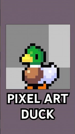 Learn How To Pixel Art in 30s or Less! Create A Duck #pixelart #devlog