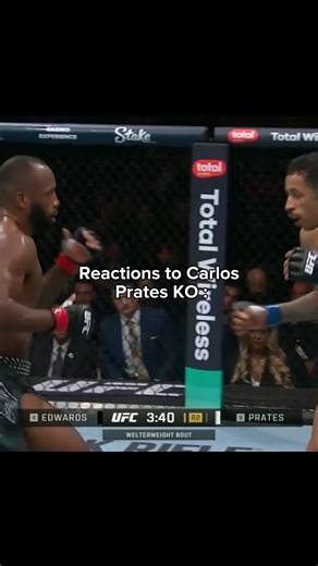 First man to KO Leon Edwards | ENA #carlosprates #ufc322 #reactions #ufc #mma