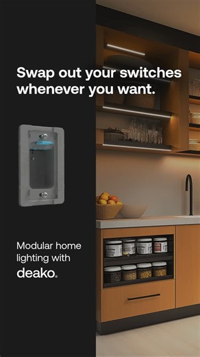 Deako Lighting on Instagram: "Change your mind? Change your switches 💡⁠ ⁠ With Deako’s modular smart lighting, you can swap out switches anytime—no rewiring, no hassle, just flexibility that grows with your home.⁠ ⁠ 👉 Upgrade your lighting on your terms with Deako.⁠"