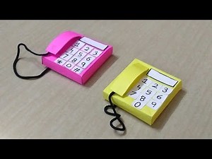 DIY miniature Telephone || With [paper |Cute DIYs | How To Make Paper Telephone ||easy paper crafts