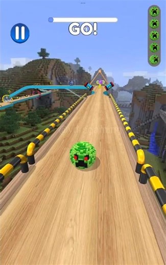 Going Balls – Minecraft Edition INSANE Run! 🟩🔥😱 #shorts #vdrsgaming