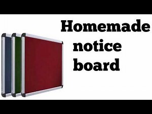 Homemade notice board | how to make notice board at home