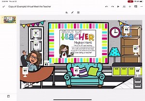4.4K views · 87 reactions | Take a look at how the VIRTUAL MEET THE TEACHER pack works! https://www.teacherspayteachers.com/Product/Virtual-Meet-the-Teacher-5736695 | Made by Meg | Facebook