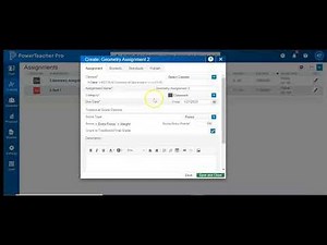 Attaching Standards to Assignments in PTP