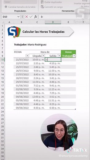 Calcular la cantidad de horas trabajadas en Excel - Tutorial paso a paso