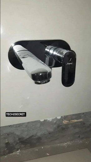 Single Lever Basin Mixer Wall Mounted | Bathroom Washbasin Tap for Hot & Cold water.