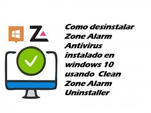 Como desinstalar Zone Alarm Antivirus instalado en windows 10 usando Clean Zone Alarm Uninstaller