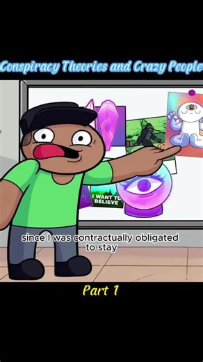 Conspiracy Theories and Crazy People P1 #theodd1sout #cartoon #animations #interesting #fyp