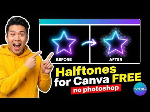How to Halftone in Canva for Free - No Photoshop Tutorial