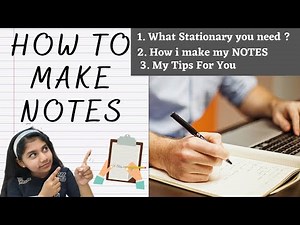 How to Make Notes for Exams | simple tips and tricks | Easy note making technique