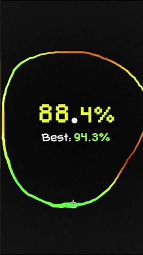 Trying To Draw A Perfect Circle #animation #nealfun #gaming