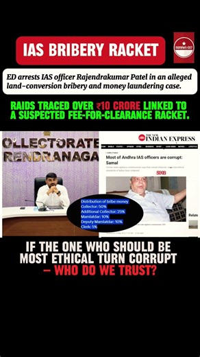 IAS Officer Arrested in Gujarat Bribery Probe #news #shortsfeed #ytshorts