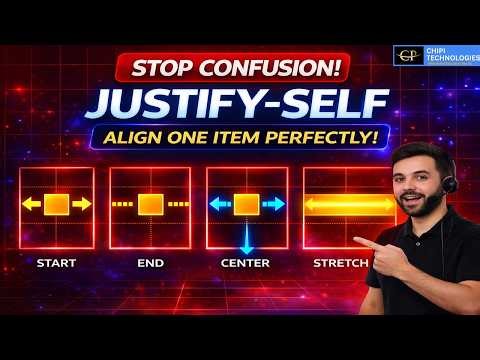 CSS Grid Practical Tutorial in Hindi | Justify Self - Session - 12 - ChiPi Technologies