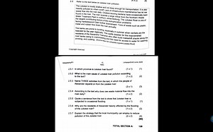 2.5 Refer to the text below on Jukskei river pollution.The Ju... | Filo