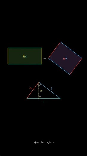 Pi Mathematica || Math Simplified on Instagram: "🔺✨ The magic of triangles in mathematics! 📐🔢 From the Pythagorean theorem to golden triangles, these simple shapes hide incredible mathematical secrets! 🤯 Watch as we reveal surprising properties and geometric wonders that will change the way you see triangles forever! 🚀🔍 Follow for more✨"