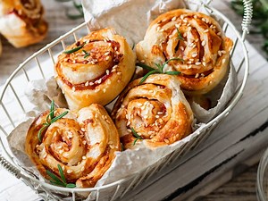 Roulés feuilletés au chorizo