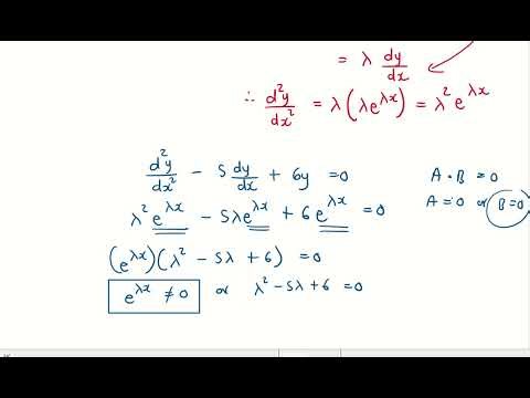 Second order differential equations Mathematical modelling